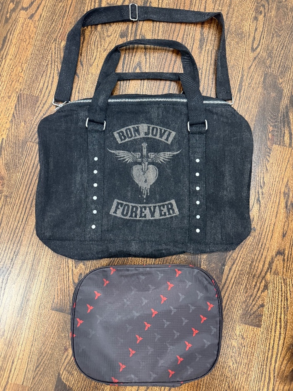 Bon Jovi Forever Tour Official Duffel Bag & Toiletry Travel Bag - *Brand New*